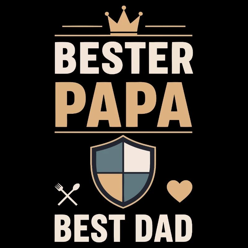 Bester Papa Schild Design