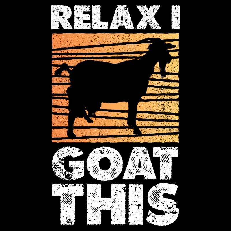 Relax Goat Sunset Silhouette