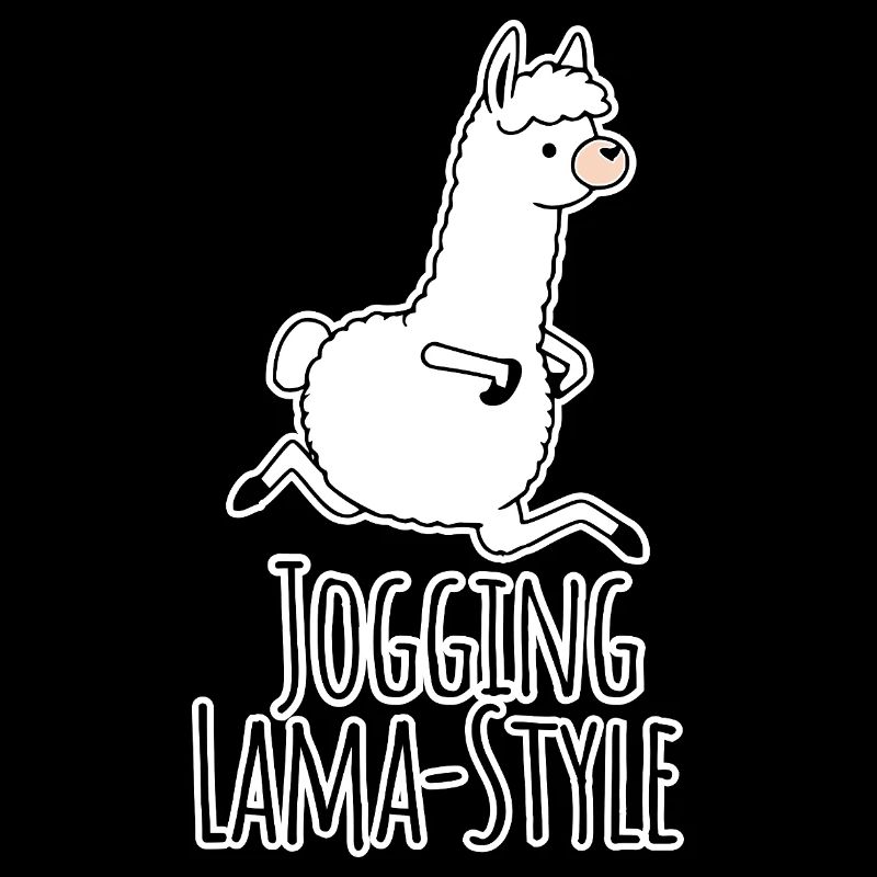 Llama-style joggers! Running silly and having fun at the same time!