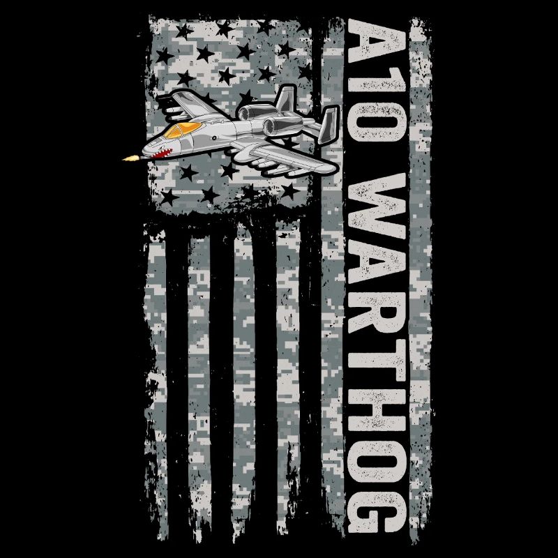 Camouflage militaire militaire du drapeau américain A-10 Warthog