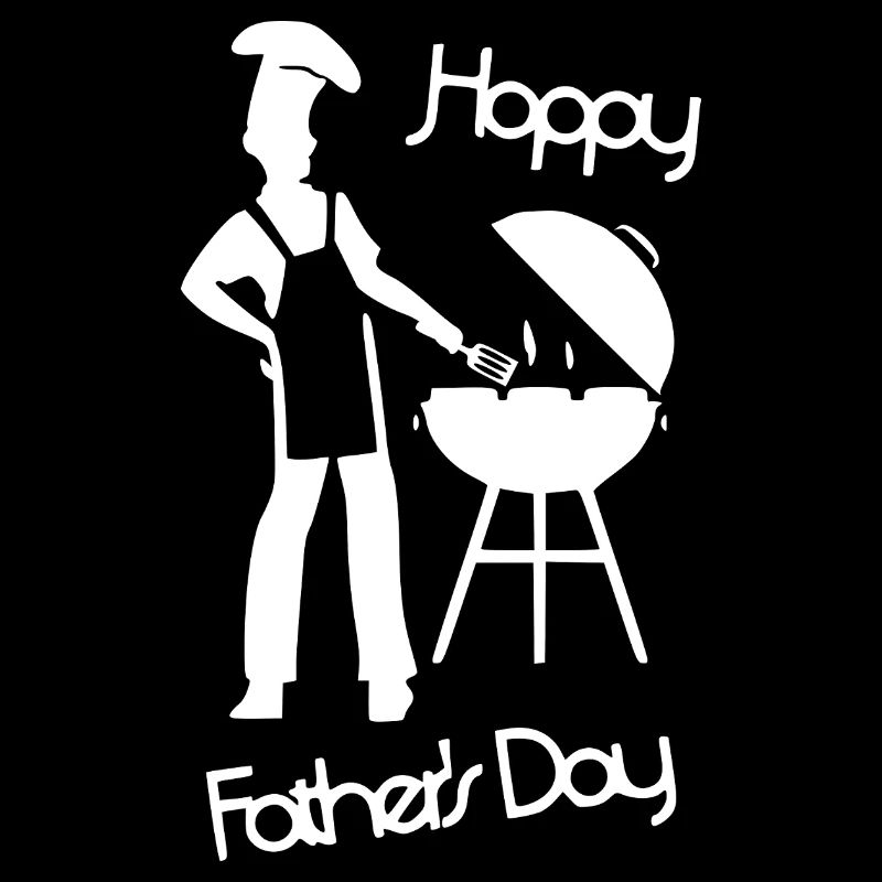 Happy Fathers Day - Grill white