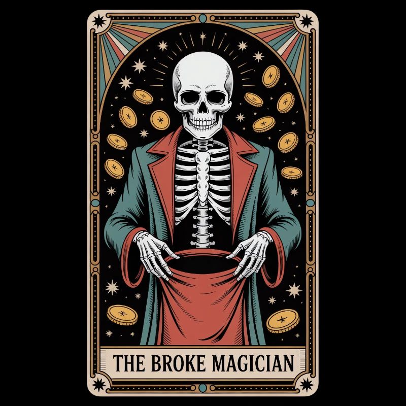 Le Magicien Fauché Sorcier Sorcier Tarot