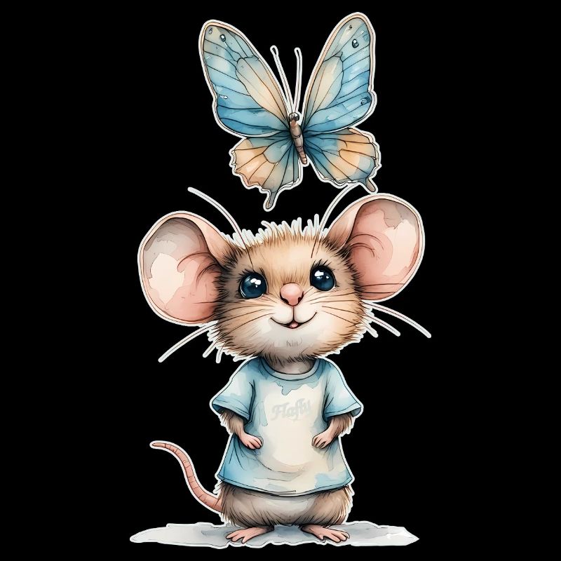 Des chuchotements entre la souris et le papillon 🐭 🦋