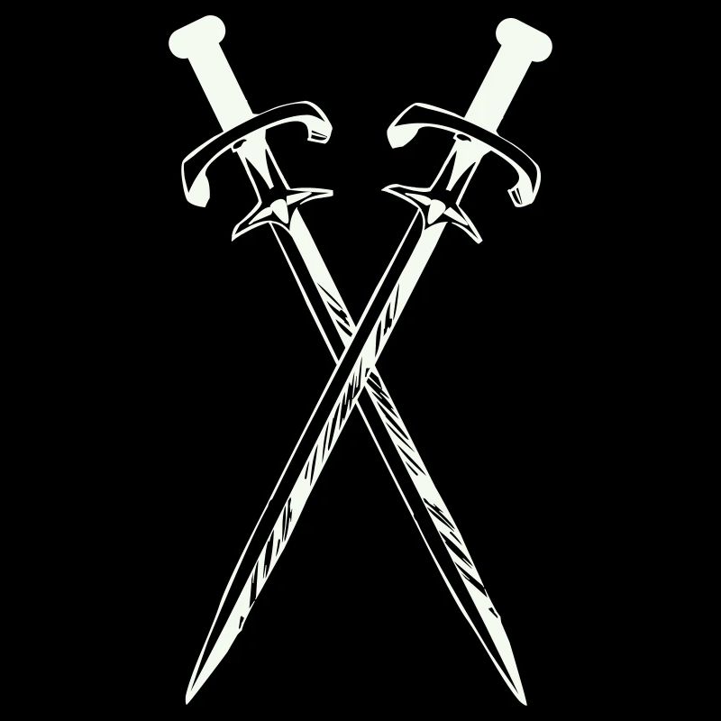 Two swords in cross design