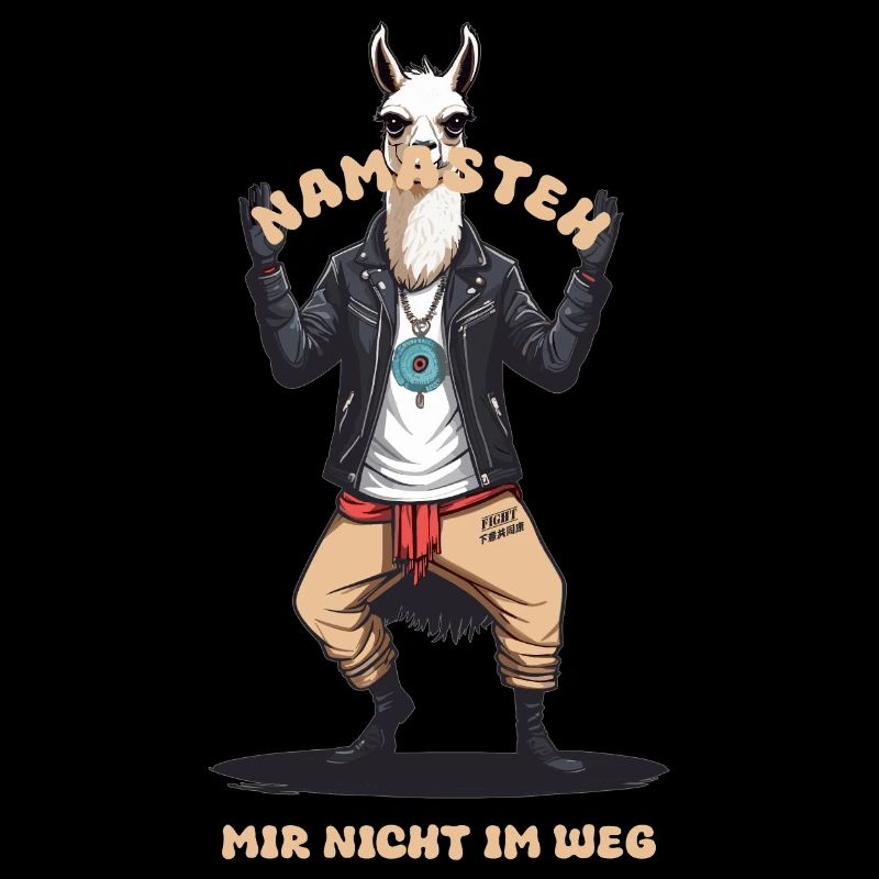 Lama de karaté drôle