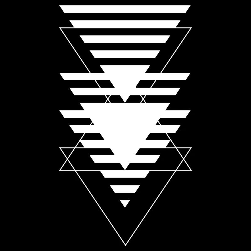 Layered Triangle Geometric Pattern