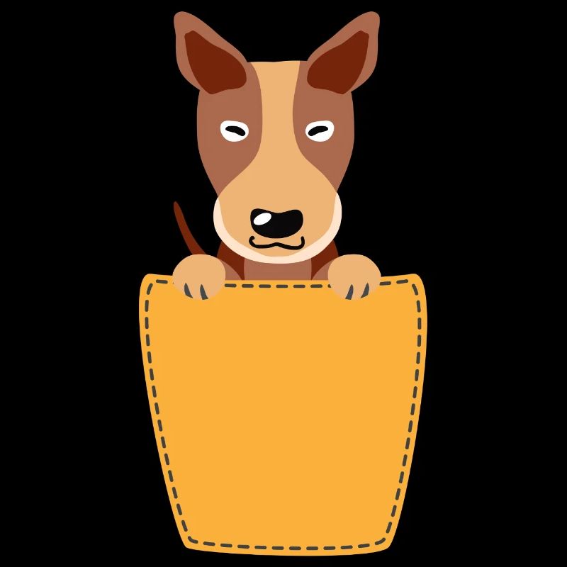 Brusttasche mit Dogge