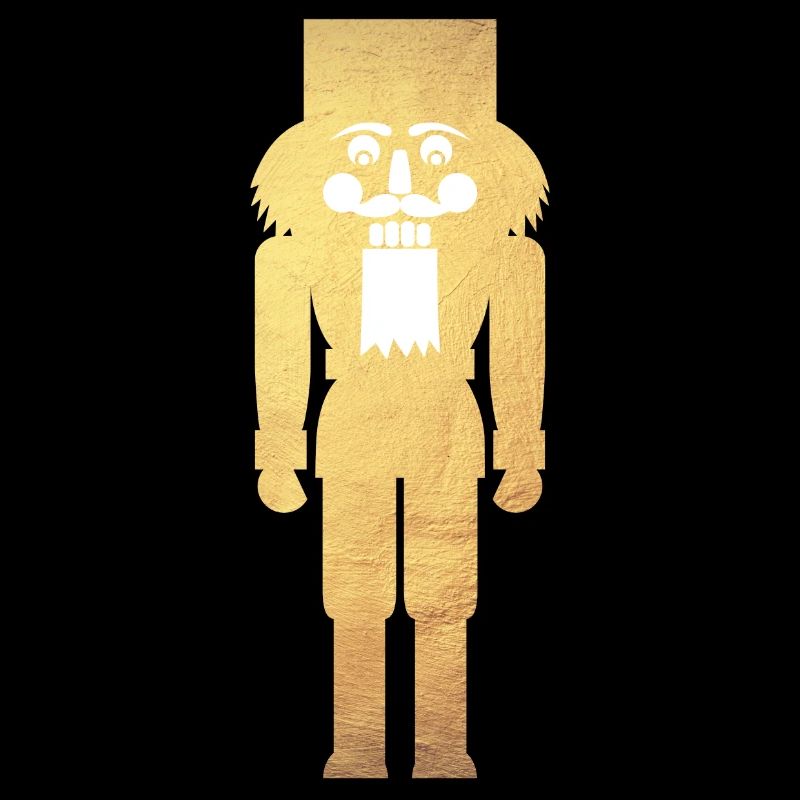 Nussknacker minimalistisch Gold Weihnachten deluxe