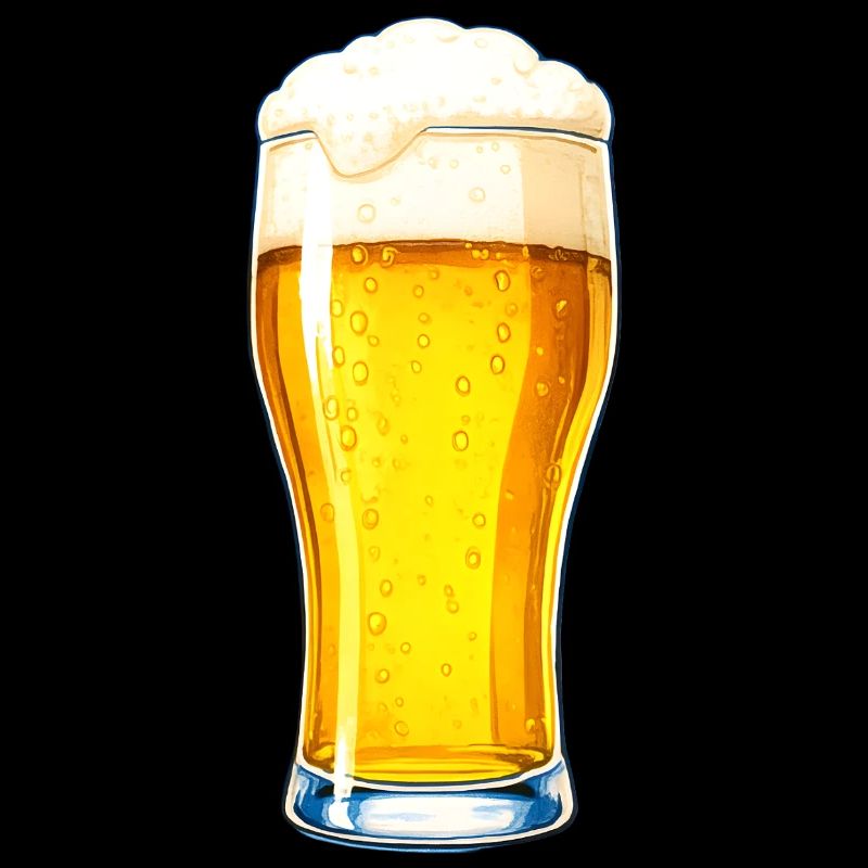 Beer Glass Illustration