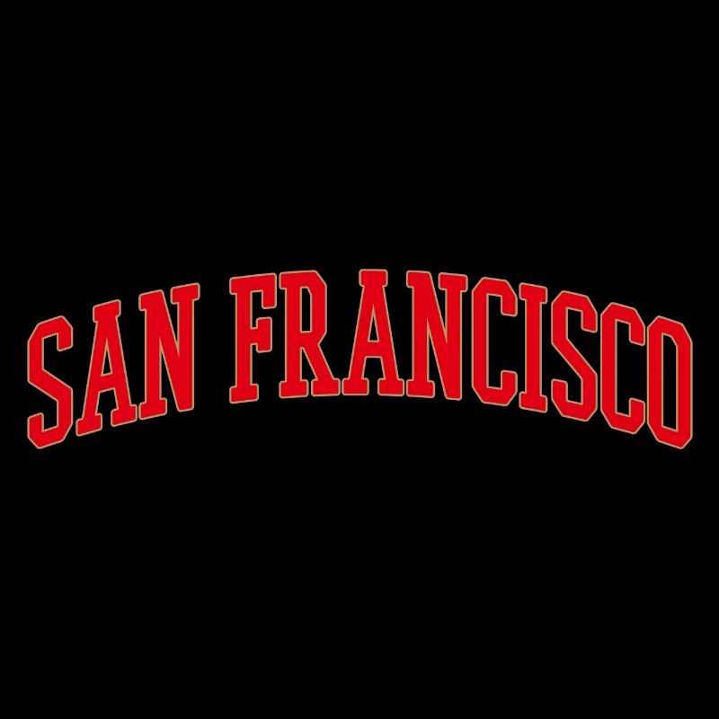 San Francisco Arch Lettering