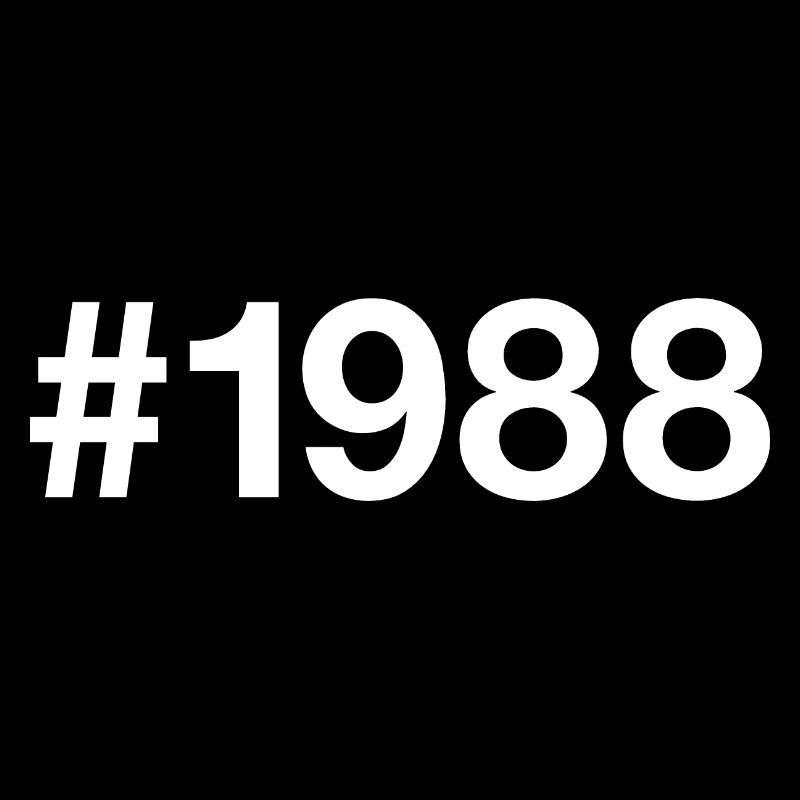 1988 Hashtag 38e anniversaire 38 ans