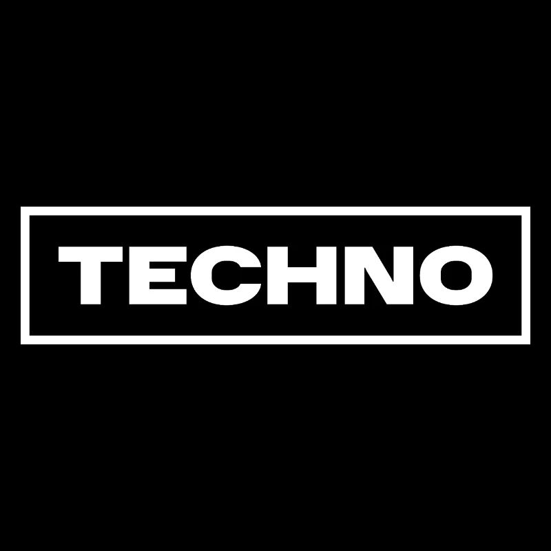 Techno music logo design