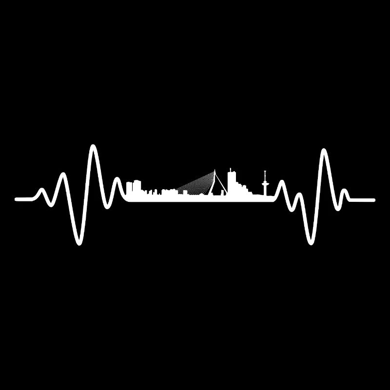 Rotterdam Heartbeat Skyline Rotterdam