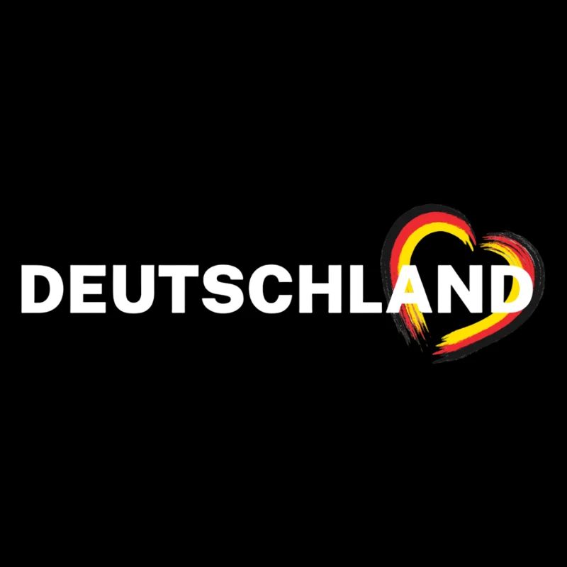 Germany – Heart in Black Red Gold