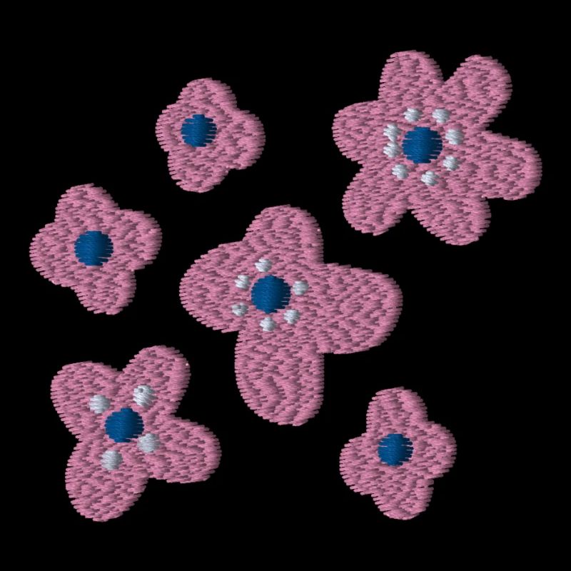 Fleurs brodées