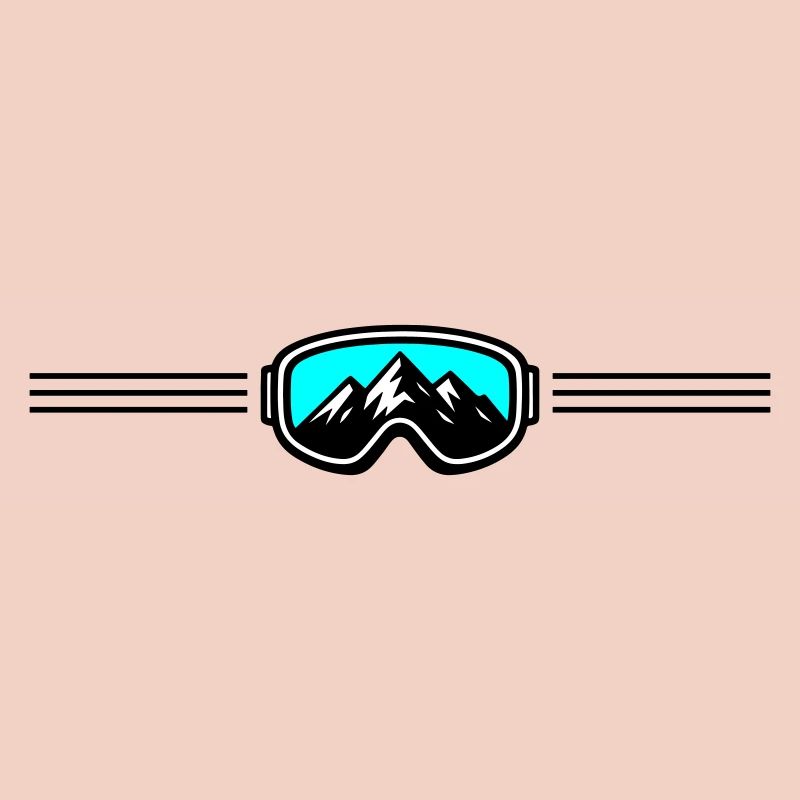 Skibrille Ski Berge