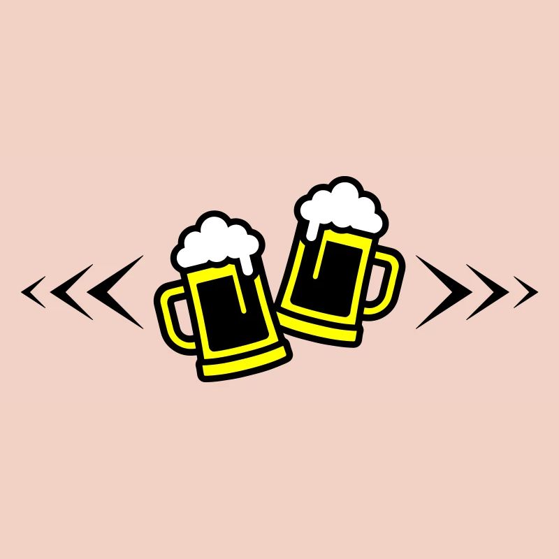 Bier Anstoßen Symbol Bierkrug