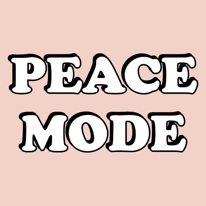 Peace Mode Bold Typography Tee