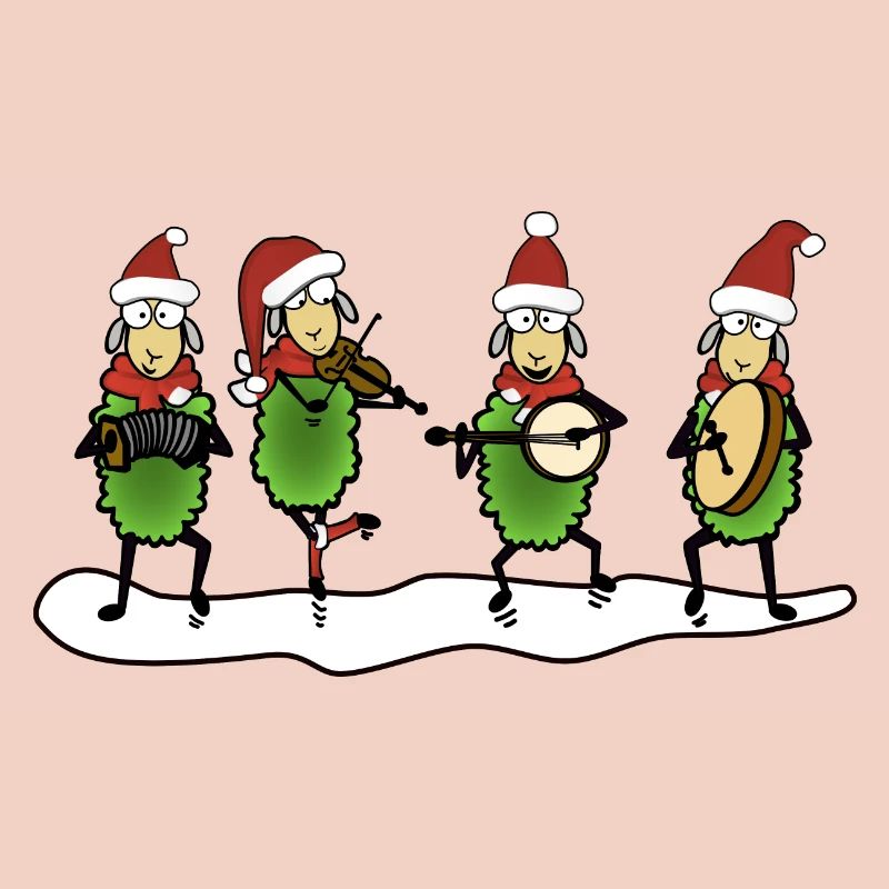 Weihnachten Folk Schafe