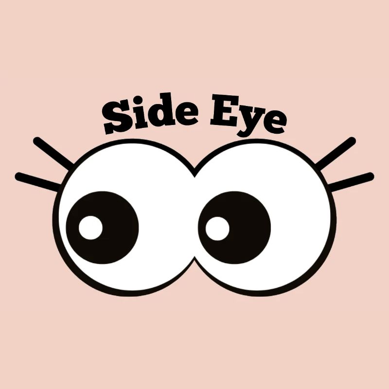 Oeil latéral dessin animé oeil blague