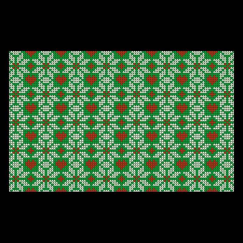 Gestricktes Weihnachtsmuster