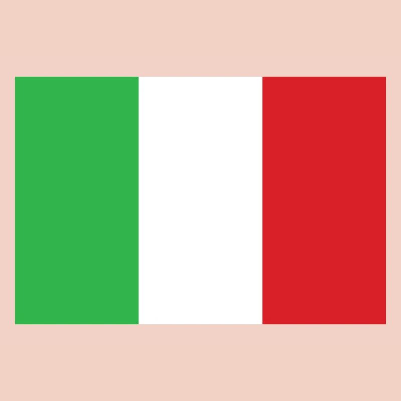 Drapeau de l’Italie Conception verticale