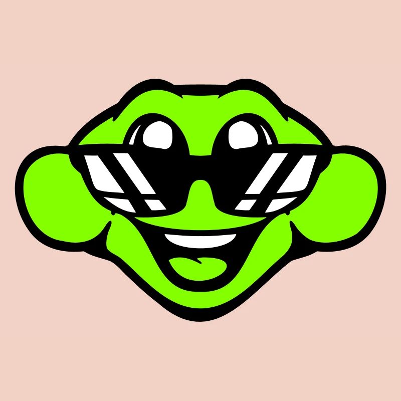 frog toad cool sunglasses laughing happy cute