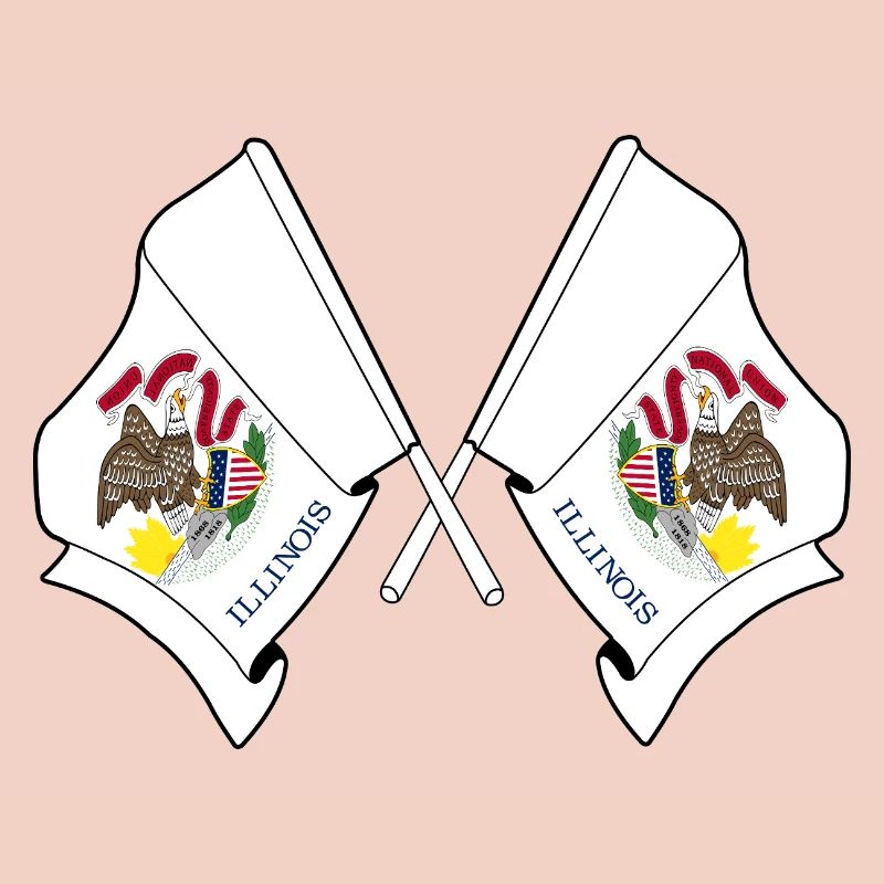 Deux drapeaux traversent l’Illinois