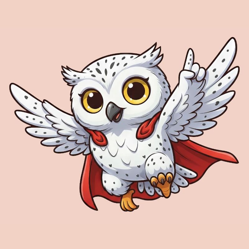 Coole Eule Motivationssprüche Held Schneeeule