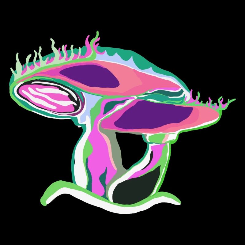 Neon Pilz Farbkunst