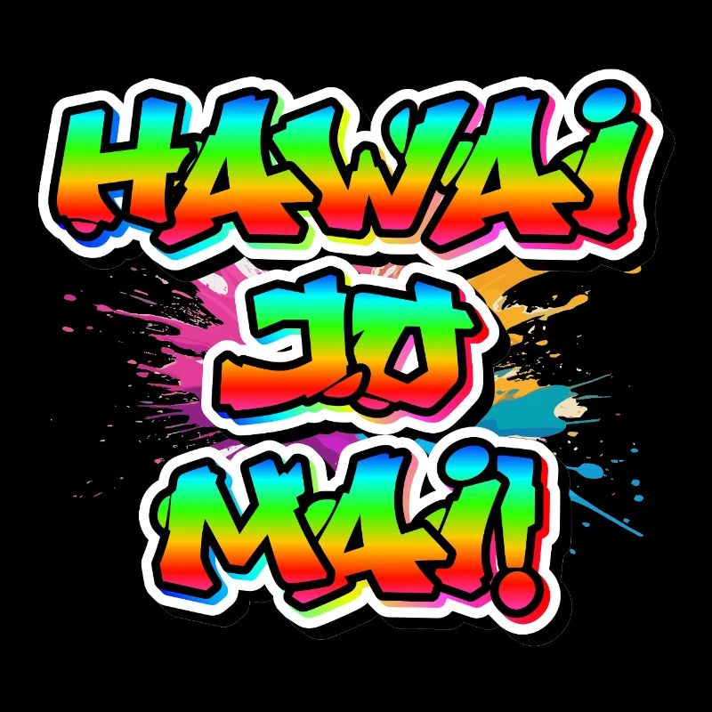 Hawaï Hello 😎 Neon Design Dialecte Vacances Souhaits