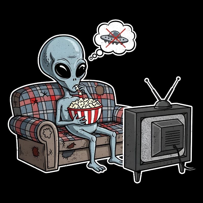 Alien Comic Lazy Gift