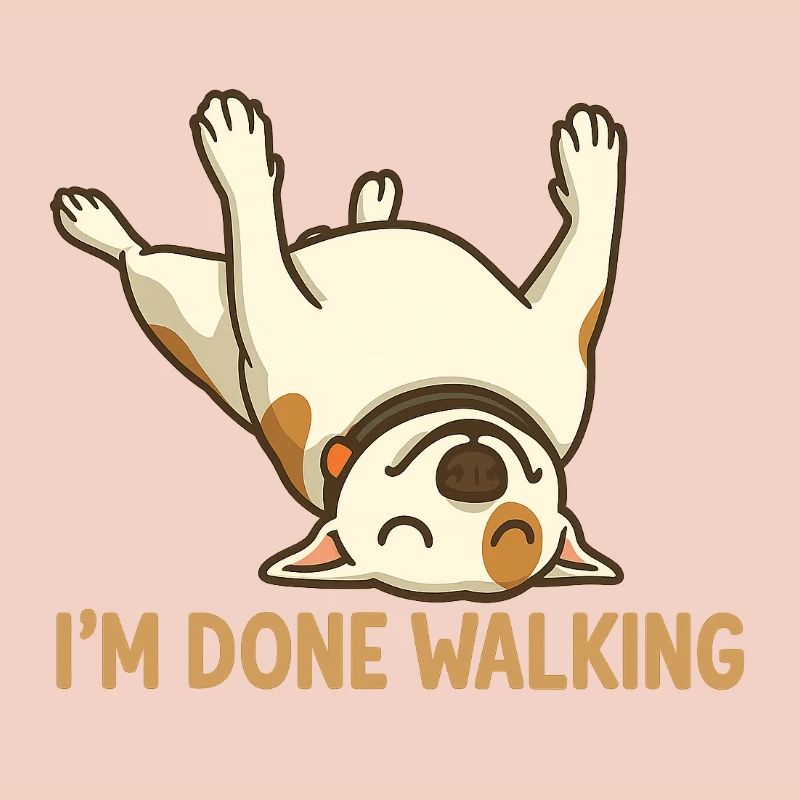 Done Walking Pup Cartoon