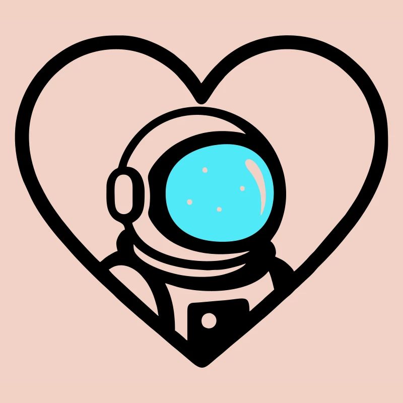 Astronaut Heart Space Cosmo Helmet