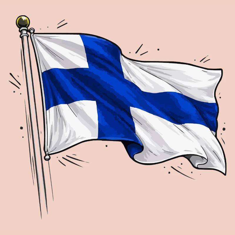 Drapeau de la Finlande