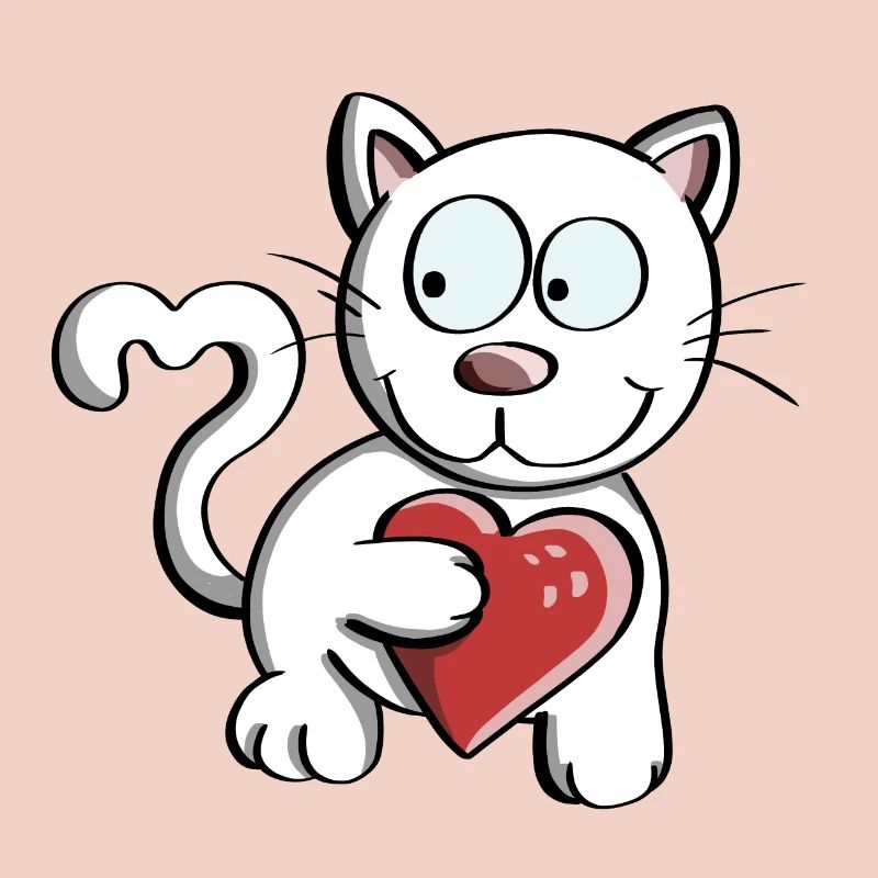 I Love Cats Comic - Katzen - Katze