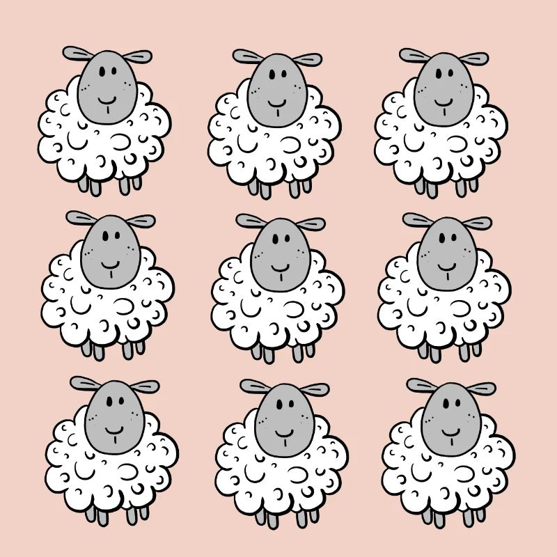 Funny Sheep Herd I Sheep I Sheep I Gift