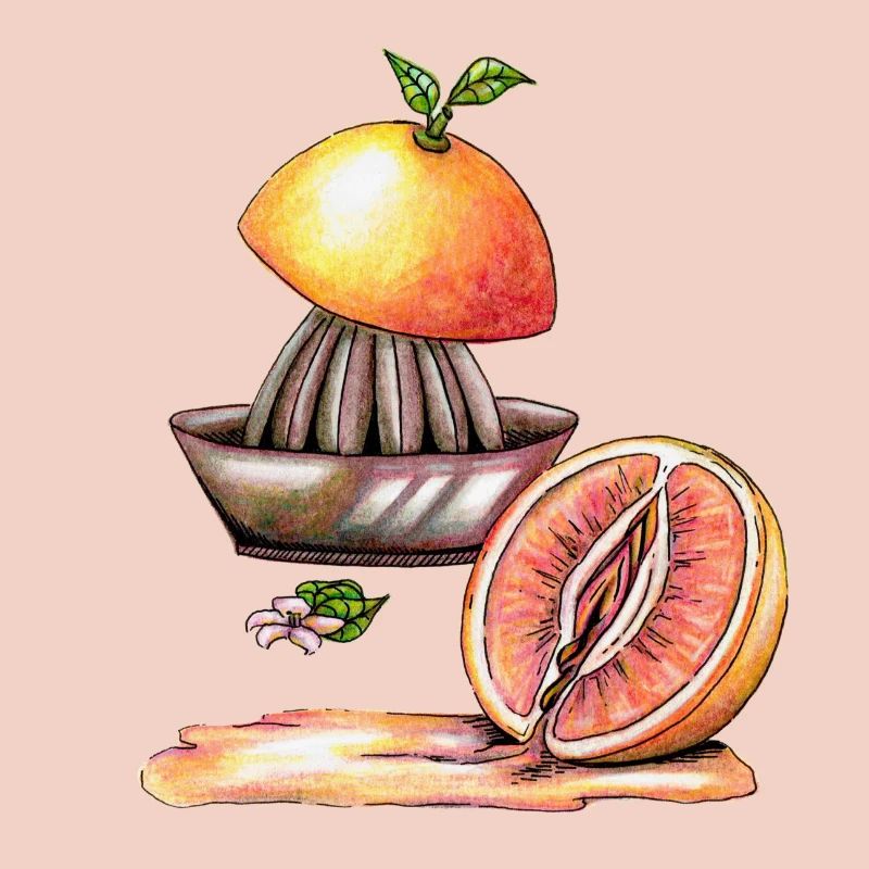 Vulva grapefruit