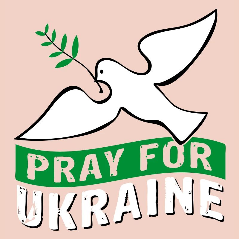 Pray for Ukraine mit Taube | Vectorgraphic