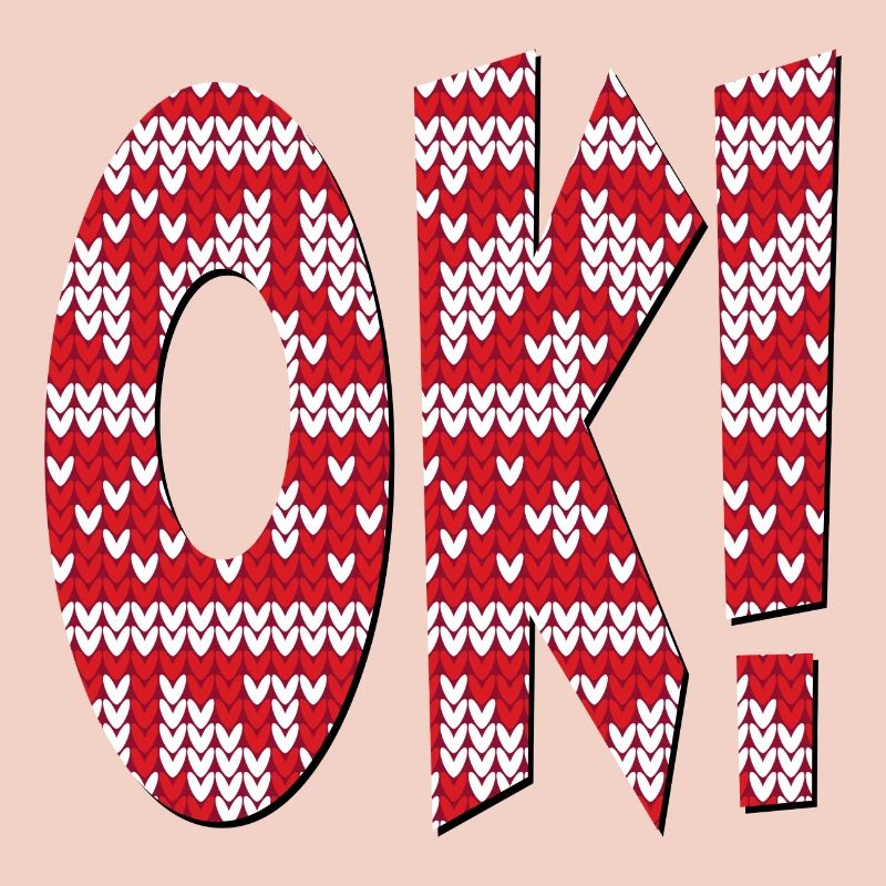 STRICKMUSTER OK - ZUSTIMMUNG SPRÜCHE