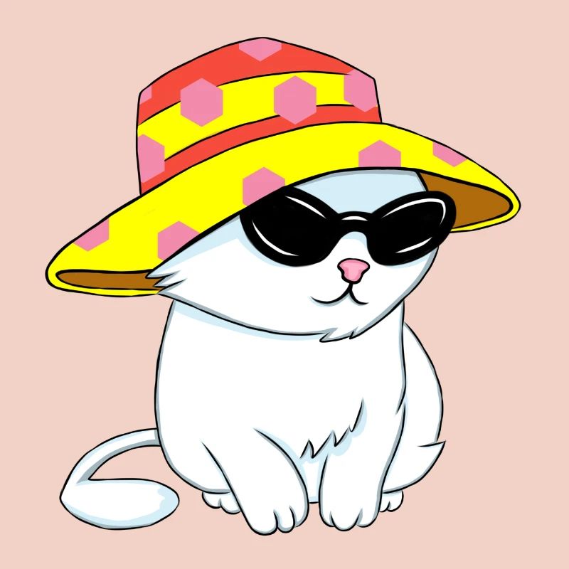 Beach-style kitten