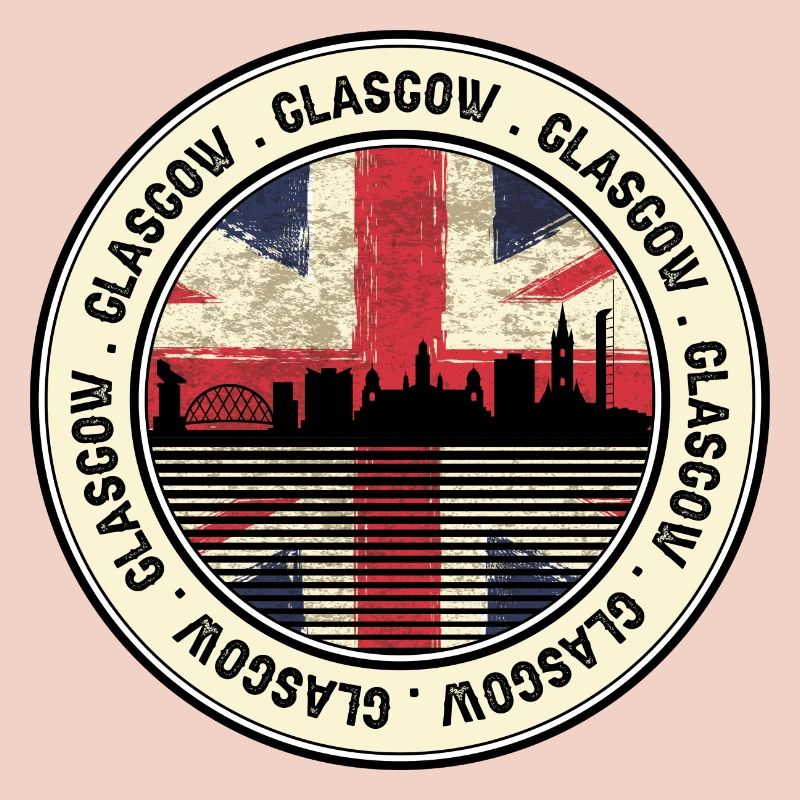 Paysage urbain Unionjack de Glasgow