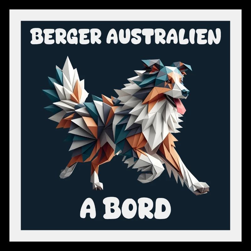 AUSTRALIAN SHEPHERD AUTOAUFKLEBER AN BORD