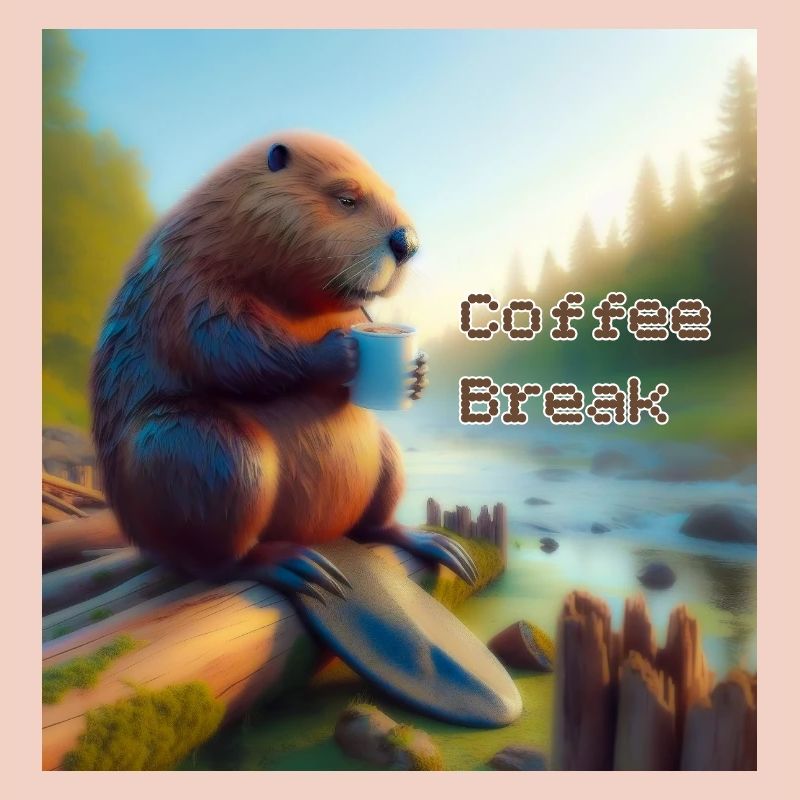 Biber Kaffeepause