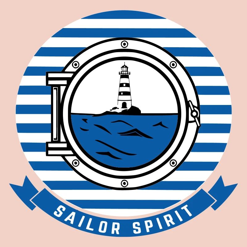 Illustration de Phare Maritime en Style Nautique