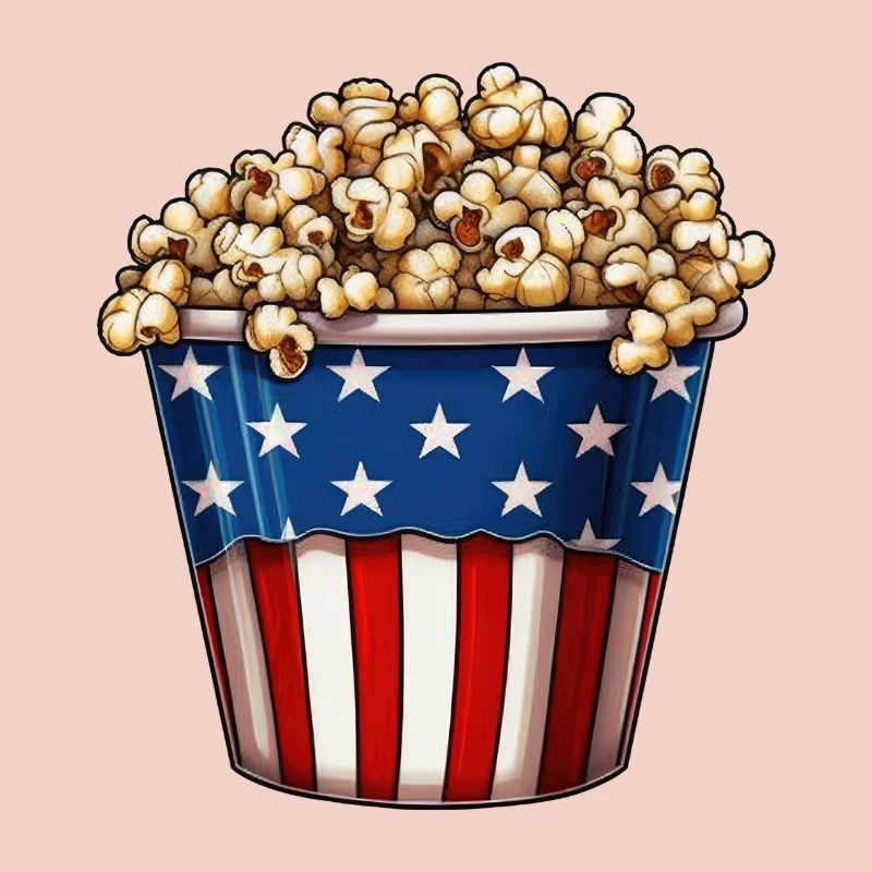 Popcorn Patriotic Eimer USA