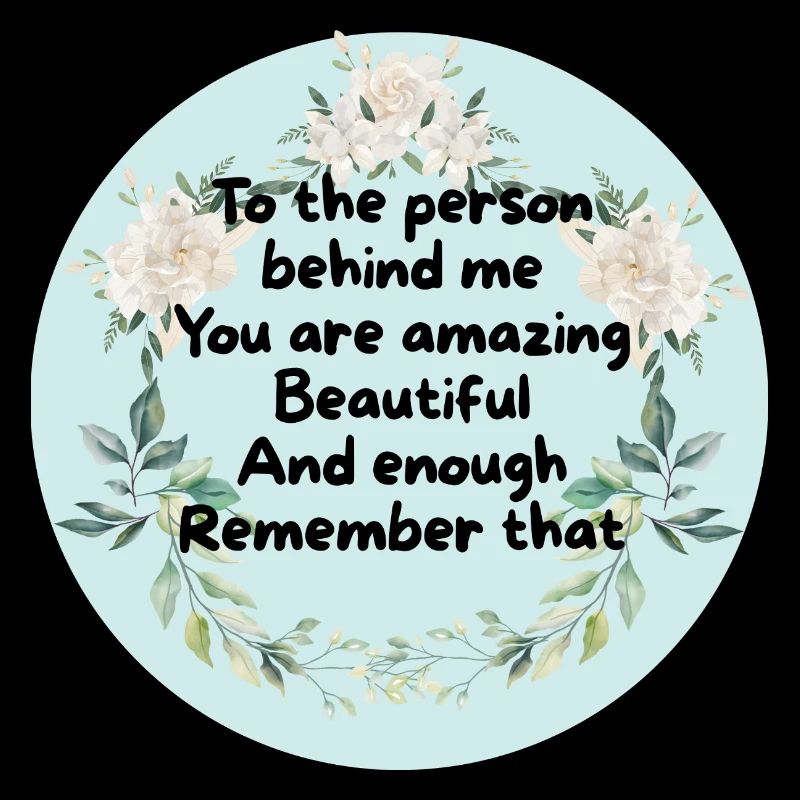 Flower Wreath Courage Circle