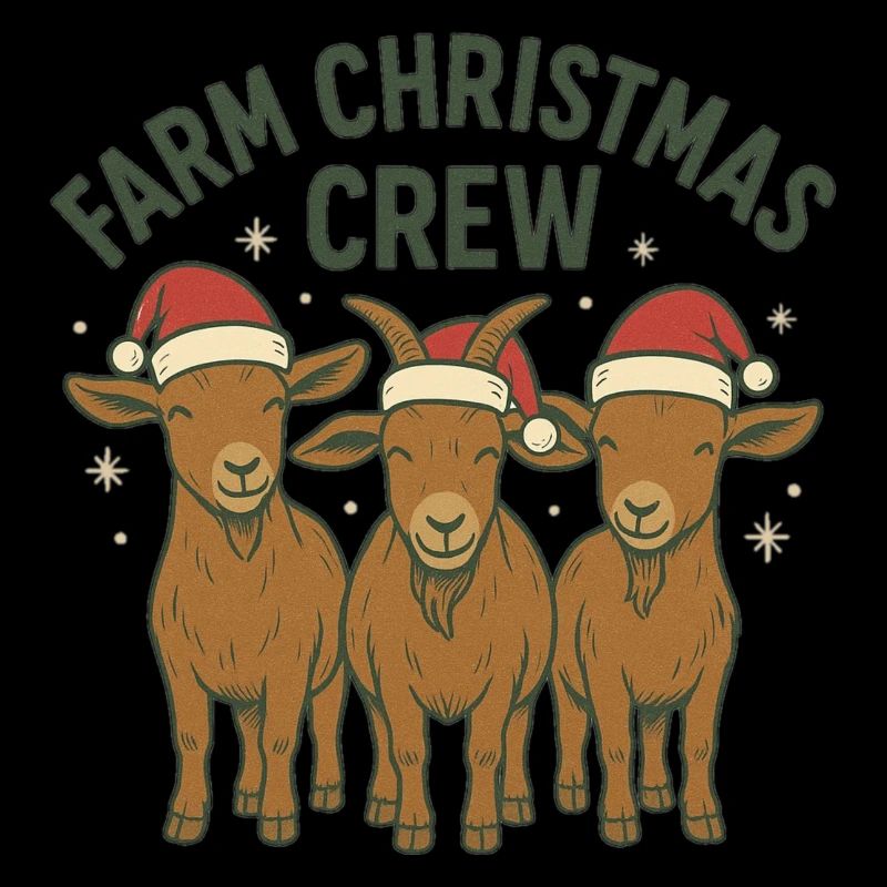 Équipe de Noël à la ferme