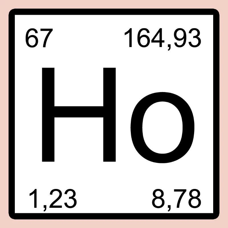 Symbole de la période Holmium Ho