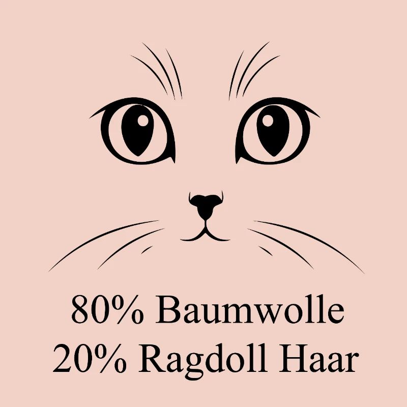 80% Baumwolle 20% Katzenhaar Ragdoll Geschenk
